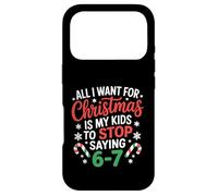 Carcasa para iPhone 17 Pro Deseo de Navidad es Que mis Hijos dejen de Decir 6-7