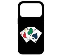 Carcasa para iPhone 17 Pro Desgaste del Estilo del Casino del póquer de los Naipes de Cuatro ases Que