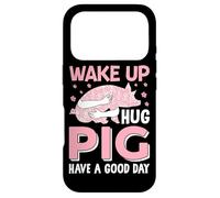 Carcasa para iPhone 17 Pro Despierta, Abraza, Cerdo, Que tengas un Buen día