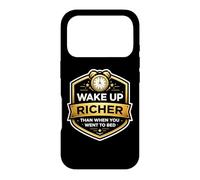 Carcasa para iPhone 17 Pro Despierta más Rico y Luego te fuiste a la Cama Libertad financiera Fuego
