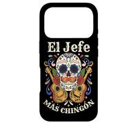 Carcasa para iPhone 17 Pro Día de los Muertos El Jefe Más Chingón Sugar Skull Mexican B