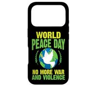 Carcasa para iPhone 17 Pro Día Mundial de la Paz No más Guerra y Violencia Paz