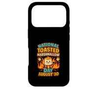 Carcasa para iPhone 17 Pro Día Nacional del Malvavisco Tostado Agosto 30 Divertido Retro 90