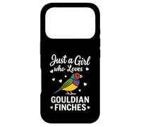 Carcasa para iPhone 17 Pro Diamante de Gould Just a Girl Who Loves Gouldian Finch