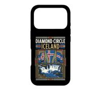 Carcasa para iPhone 17 Pro Diamond Circle Islandia Cascadas Ruta Escénica Vintage