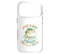 Carcasa para iPhone 17 Pro Dibujos Animados de Just A Boy Who Loves Fishing Bass