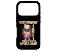 Carcasa para iPhone 17 Pro Diciembre 1971 54 Cumpleaños 54 Años Oso De Peluche Siendo Impresionante
