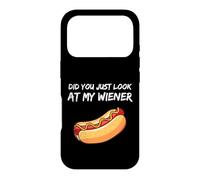 Carcasa para iPhone 17 Pro Did You Just Look At My Wiener Funny BBQ Hotdog Party Humor