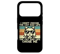 Carcasa para iPhone 17 Pro Didn'T Choose Cat Dad Life Chose Me Chose Me Funny Fur Papa Daddy Men