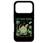 Carcasa para iPhone 17 Pro Dinosaurio Divertido y Vintage La Vida en meteoritos era un Buen Arte irónico