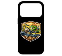 Carcasa para iPhone 17 Pro Dinosaurio Excavador Operador Equipo Pesado Dino Niños Niños