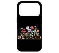Carcasa para iPhone 17 Pro Dios es Bueno Todo el Tiempo Inspiración Floral