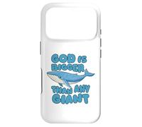 Carcasa para iPhone 17 Pro Dios es más Grande Que Cualquier Ballena Azul Gigante Lindos niños Cristianos
