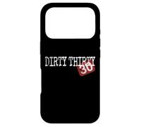 Carcasa para iPhone 17 Pro Dirty Thirty Divertido 30 cumpleaños Treinta Diciendo