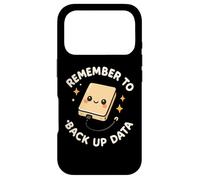 Carcasa para iPhone 17 Pro Disco Duro Divertido y Lindo Recuerda Hacer una Copia de Seguridad de los Datos