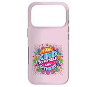 Carcasa para iPhone 17 Pro Diseño Colorido con Texto en inglés I Am Kind to Myself and Others