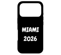 Carcasa para iPhone 17 Pro DISEÑO DE Ciudad Cool Miami 2026. VISITANTE O RESIDENTE, Amo LA Ciudad