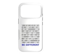 Carcasa para iPhone 17 Pro Diseño de código Binario Be Different | Programador de codificación Nerd IT