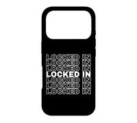 Carcasa para iPhone 17 Pro Diseño de Estado de Flujo de Texto repetido de Enfoque Total Bloqueado