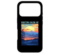 Carcasa para iPhone 17 Pro Diseño de Estilo pintoresco de Puesta de Sol de montaña de Winston-Salem, NC, EE. UU.