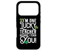 Carcasa para iPhone 17 Pro Diseño del Profesor del día de San Patricio Lucky Because I Teach You