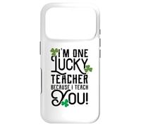 Carcasa para iPhone 17 Pro Diseño del Profesor del día de San Patricio Lucky Because I Teach You