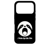 Carcasa para iPhone 17 Pro Diseño Divertido de Cara de Perezoso I Woke Up Like This Sloth Face
