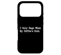 Carcasa para iPhone 17 Pro Diseño Divertido de Jugador con Texto en inglés I Only Rage When My Coffee's Cold