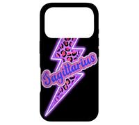 Carcasa para iPhone 17 Pro Diseño estético del Zodiaco con Forma de Trueno de Leopardo Sagitario