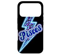 Carcasa para iPhone 17 Pro Diseño estético del Zodiaco en Forma de Trueno Leopardo Piscis