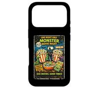 Carcasa para iPhone 17 Pro Diseño Película Horror Retro con Palomitas Monstruo Drive-In