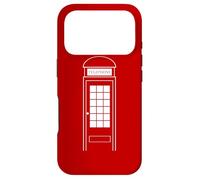 Carcasa para iPhone 17 Pro Disfraz de Cabina de teléfono para Halloween, Reino Unido, Londres, Rojo británico