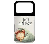 Carcasa para iPhone 17 Pro Disfraz de discurso Nice Do It Tomorrow para niños y niñas