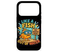 Carcasa para iPhone 17 Pro Disfraz de pez Fresco Fuera del Agua para los Amantes del Habla idiomática