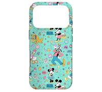 Carcasa para iPhone 17 Pro Disney Mickey Mouse and Friends Retro Spring Easter Pattern