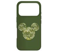 Carcasa para iPhone 17 Pro Disney Mickey Mouse Icon Green Camo Camouflage Pattern