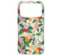 Carcasa para iPhone 17 Pro Disney Vaiana 2 Pua & Heihei Friends Tropical Flower Pattern