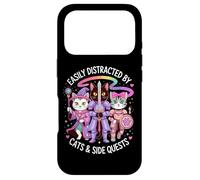Carcasa para iPhone 17 Pro Distraído por Gatos y misiones secundarias Cute Hero Cats Geek Girls