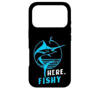 Carcasa para iPhone 17 Pro Distressed Here, Fishy Marlin Vintage Fishing Illustration