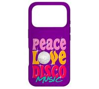 Carcasa para iPhone 17 Pro Diversión Paz, Amor Disco Música Retro