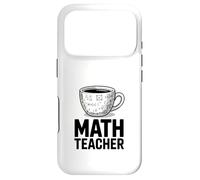 Carcasa para iPhone 17 Pro Divertida Taza de café para Profesor de matemáticas, cálculo de álgebra