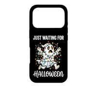 Carcasa para iPhone 17 Pro Divertidas Luces de Navidad Fantasmas Esperando Halloween