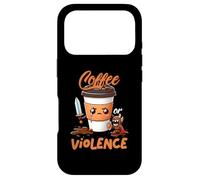 Carcasa para iPhone 17 Pro Divertido Antes del Café O Elegir-Violencia Meme Arte Gráfico