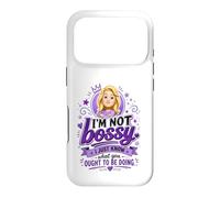 Carcasa para iPhone 17 Pro Divertido Bossy Rubia De Dibujos Animados Mujer Púrpura Reina