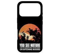 Carcasa para iPhone 17 Pro Divertido Caza Ves Naturaleza No Veo Nagging Esposa