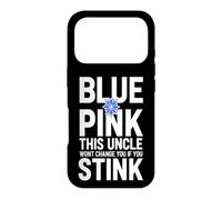 Carcasa para iPhone 17 Pro Divertido Dicho Rosa This Uncle Wont Change You If You Stink