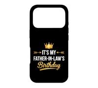 Carcasa para iPhone 17 Pro Divertido Diciendo Que es mi Padre leyes cumpleaños