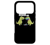 Carcasa para iPhone 17 Pro Divertido Did You Eat The Last Unicorn Dinosaurio