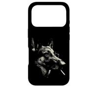 Carcasa para iPhone 17 Pro Divertido diseño de Estilo Retro canino Intelectual para Amantes de los Perros