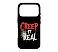 Carcasa para iPhone 17 Pro Divertido diseño de Halloween Creep It Real para Adultos, Hombres y Mujeres